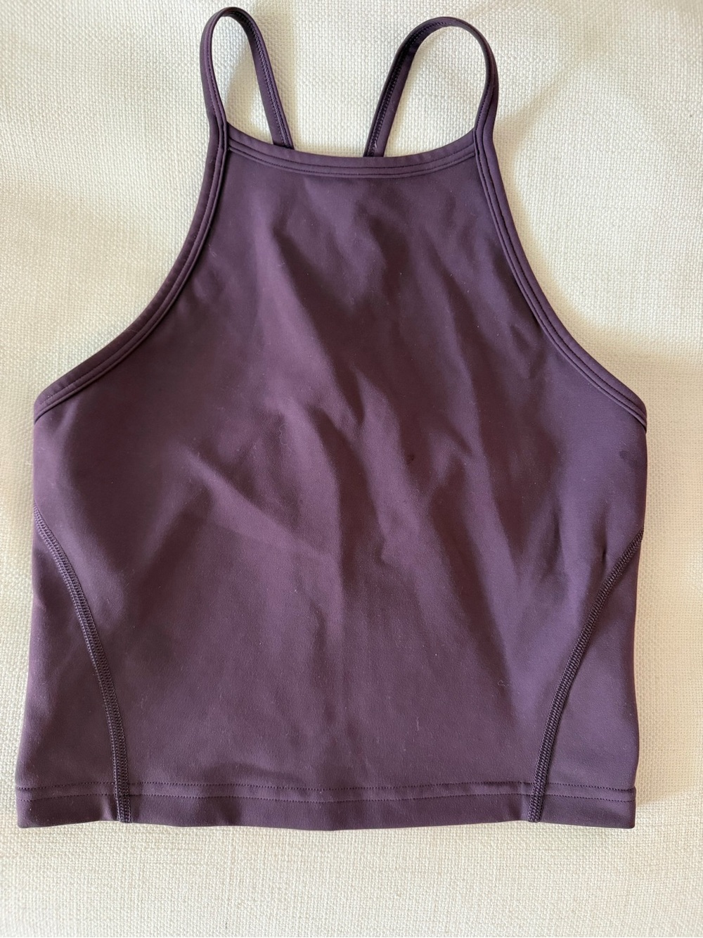 lululemon athletica High-Neck Crop - Deep Plum